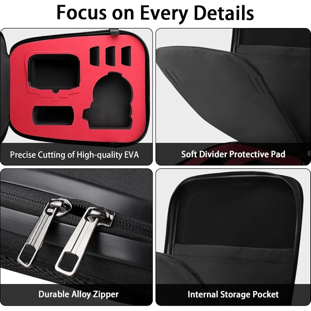 Waterproof Hard Case for DJI Mini 4 Pro Combo –‎ Stores 8 Batteries + RC + Hub
